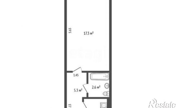 1-комн квартира Ялта, улица Майора Савельева, 1К1