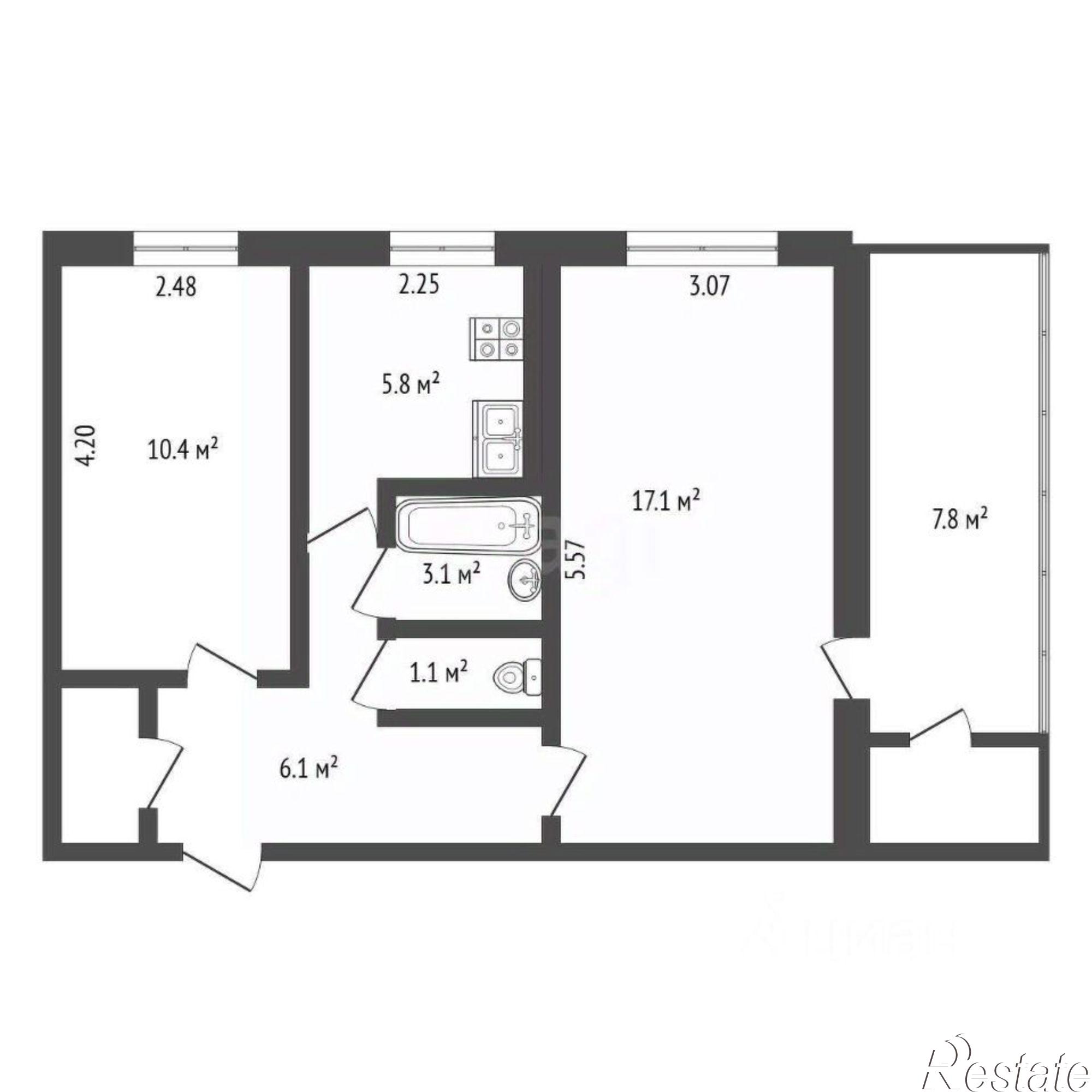 Купить квартиру за 10 300 000 рублей на ул Западная, 21