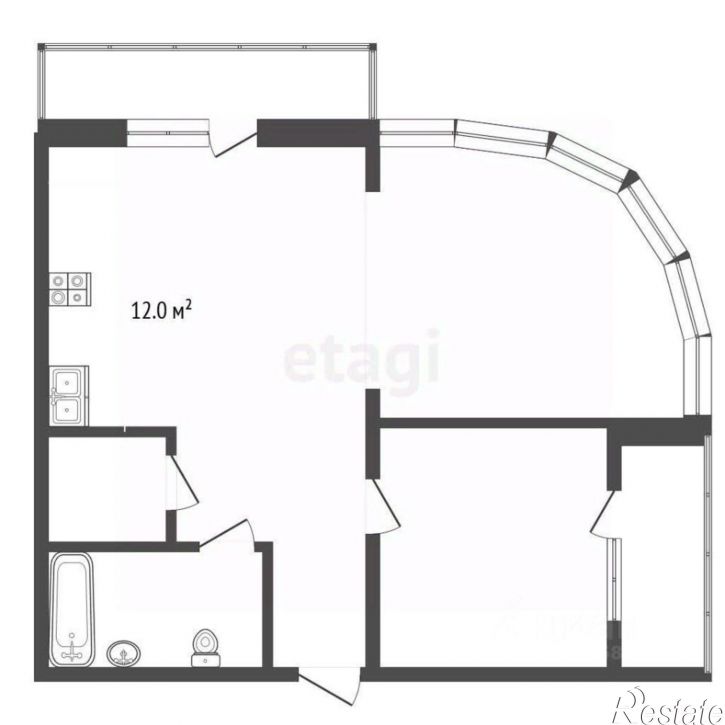 3-комн квартира городской округ Ялта