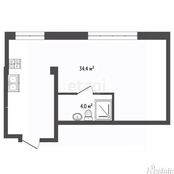 1-комн квартира Киевская улица, 46,  д. 46