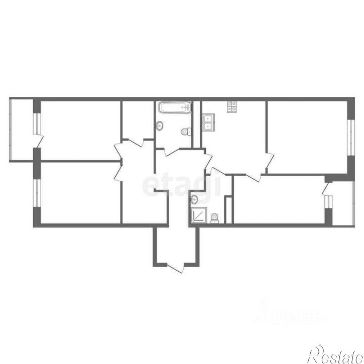 4-комн квартира улица Батурина, 15,  д. 15