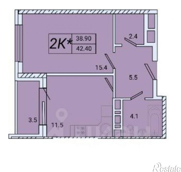 1-комн квартира улица Авроры, 77 к1,  д. 77 к1