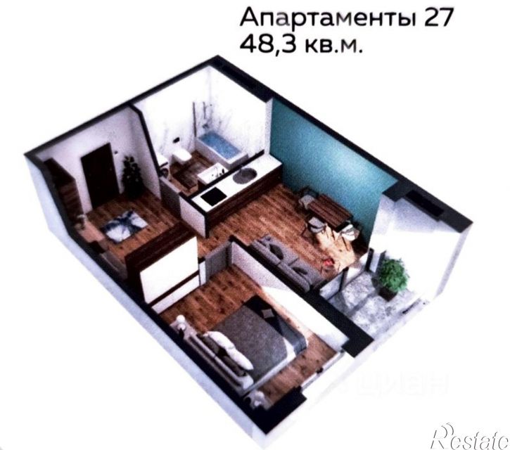 2-комн квартира улица Дражинского, 48,  д. 48