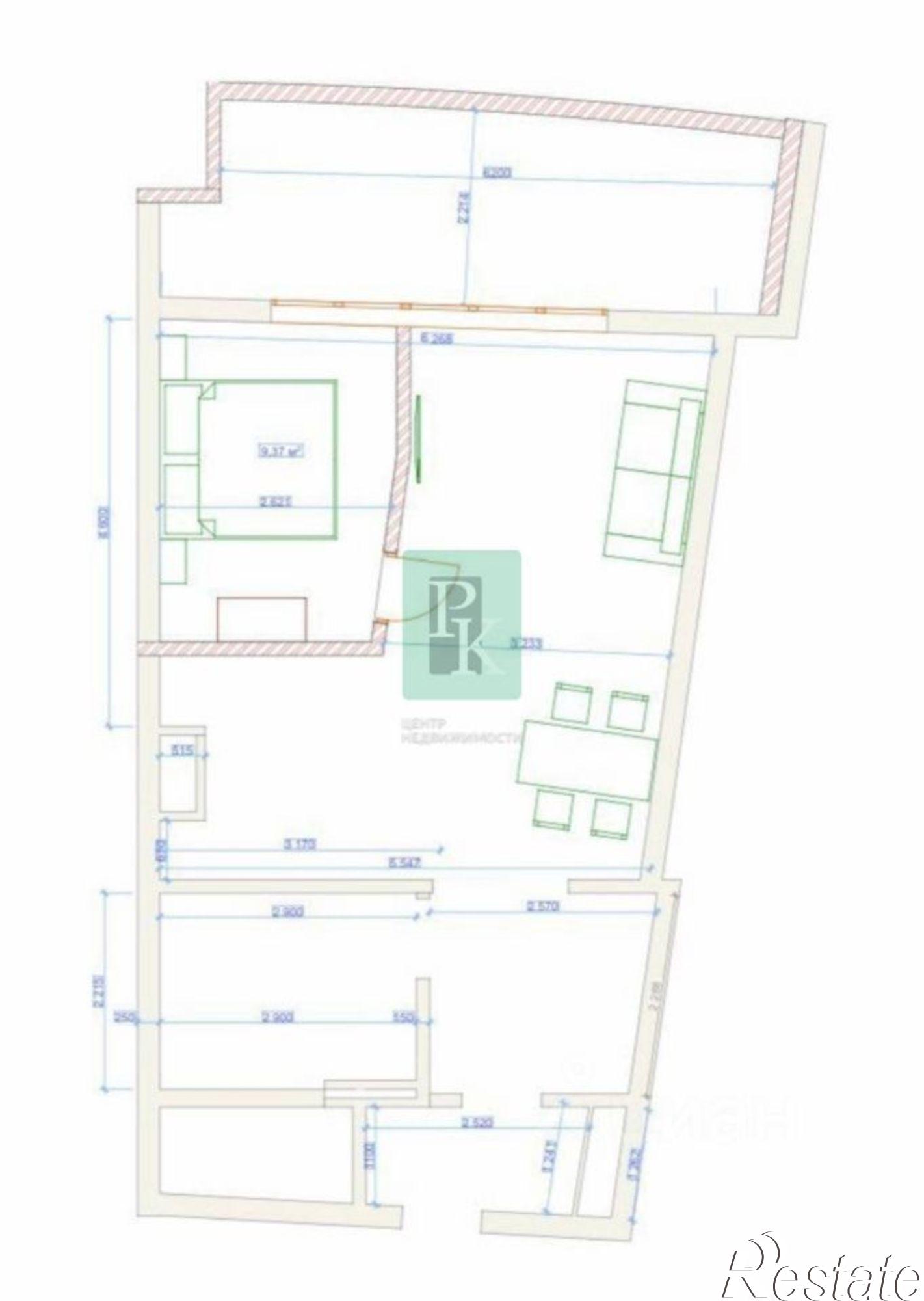 Купить квартиру за 19 500 000 рублей на г Ялта, поселок городского типа Береговое