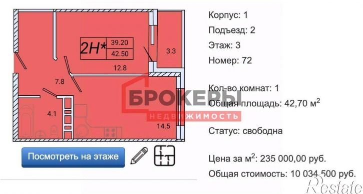 1-комн квартира городской округ Ялта
