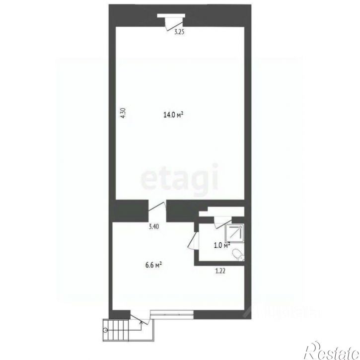 1-комн квартира улица Кирова, 104,  д. 104