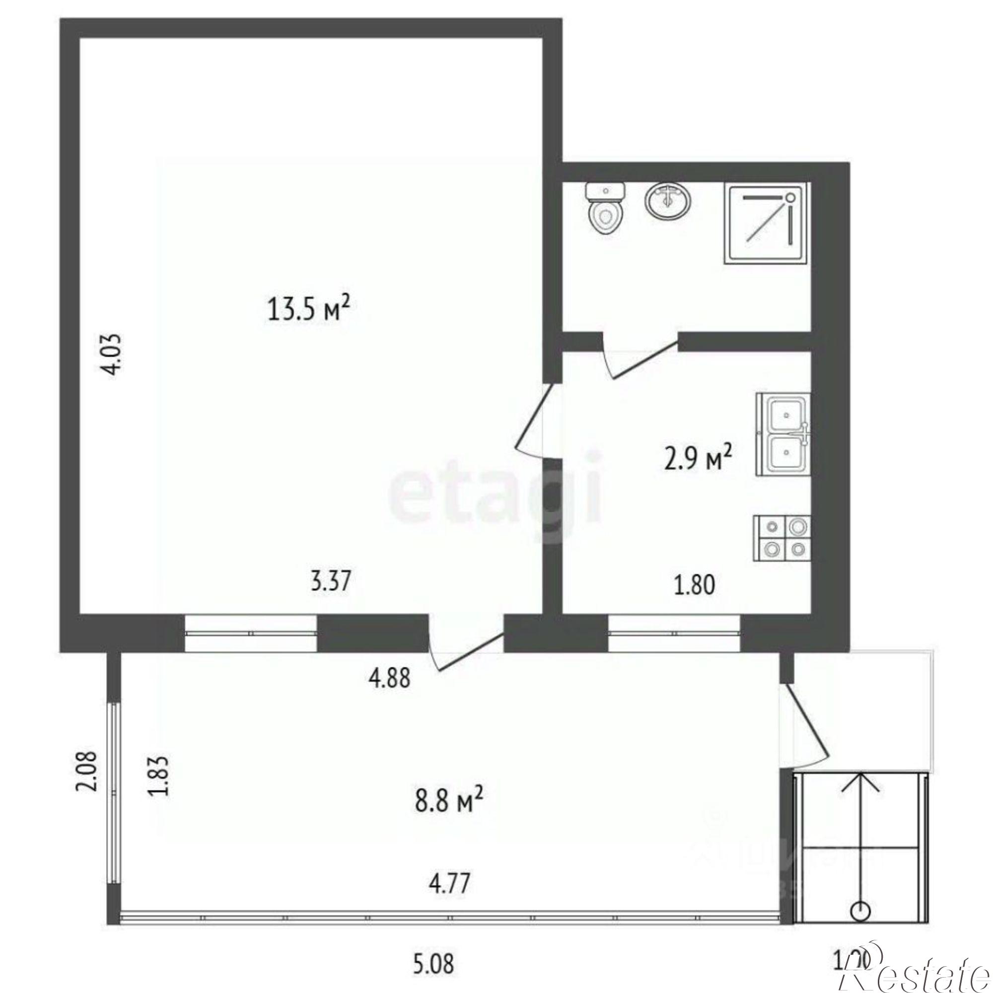 Купить квартиру за 7 500 000 рублей на Таврический тупик, 6