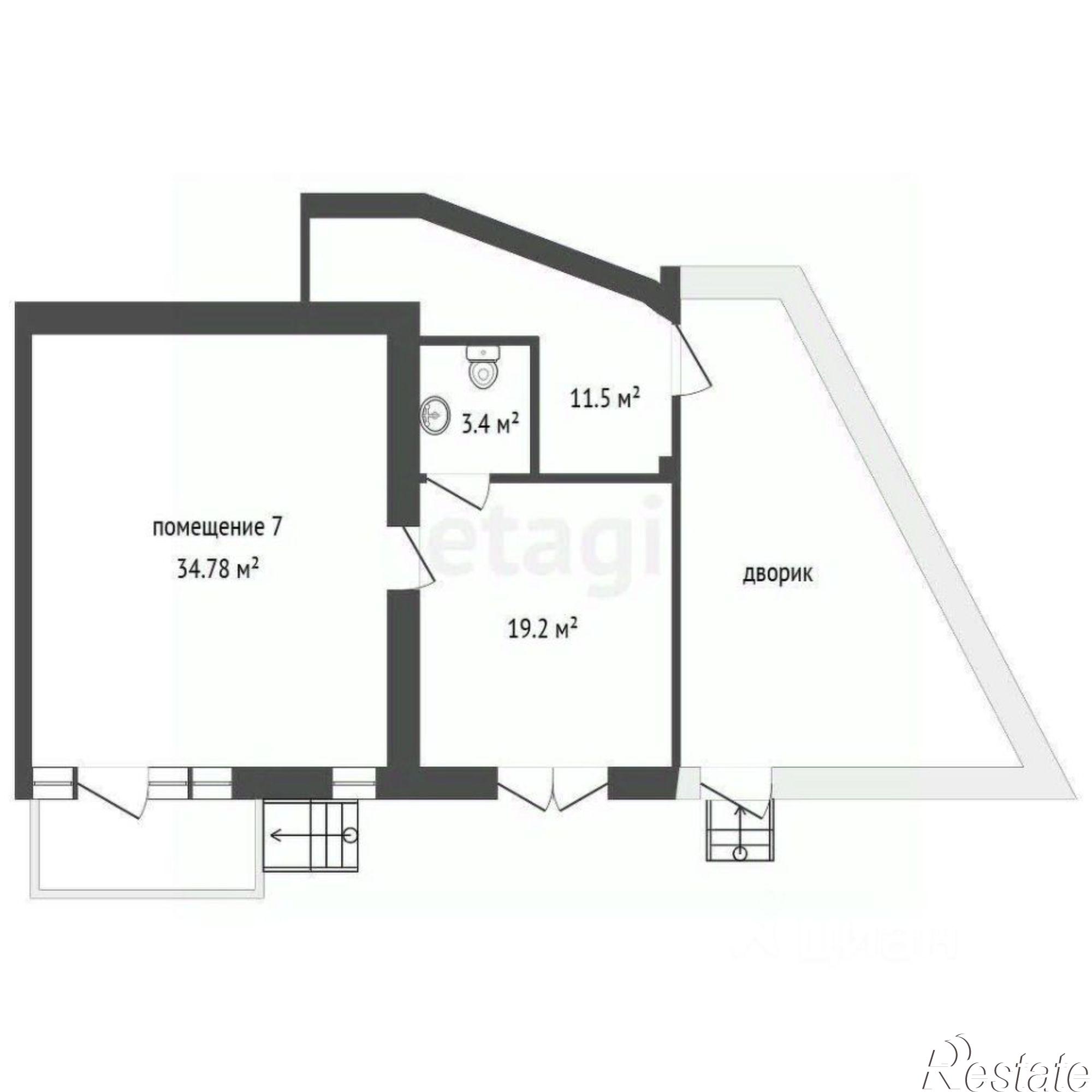 Купить торговое помещение за 18 000 000 рублей на ул Отрадная, 9