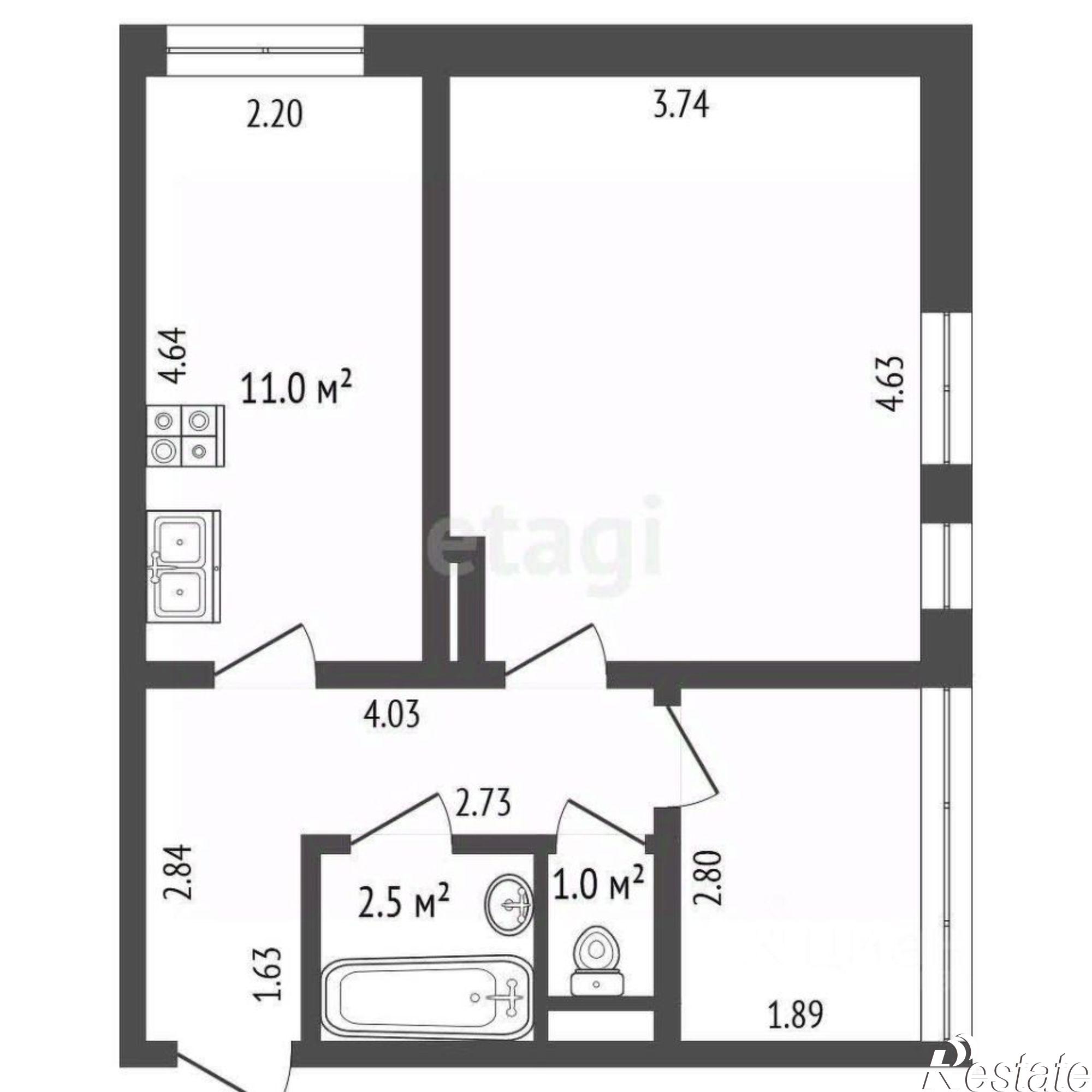 Купить квартиру за 8 250 000 рублей на улица Крупской, 50 к2