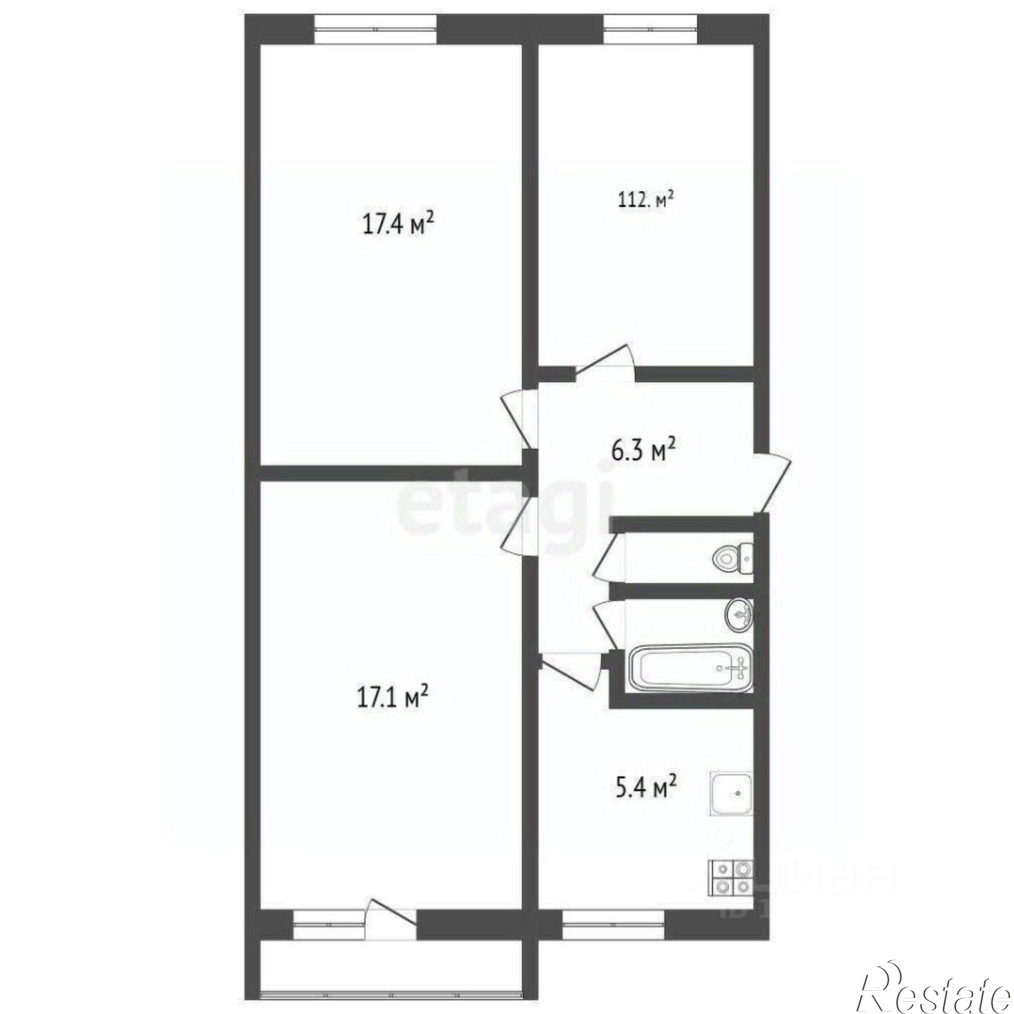 Купить квартиру за 10 500 000 рублей на Сосновая улица, 34