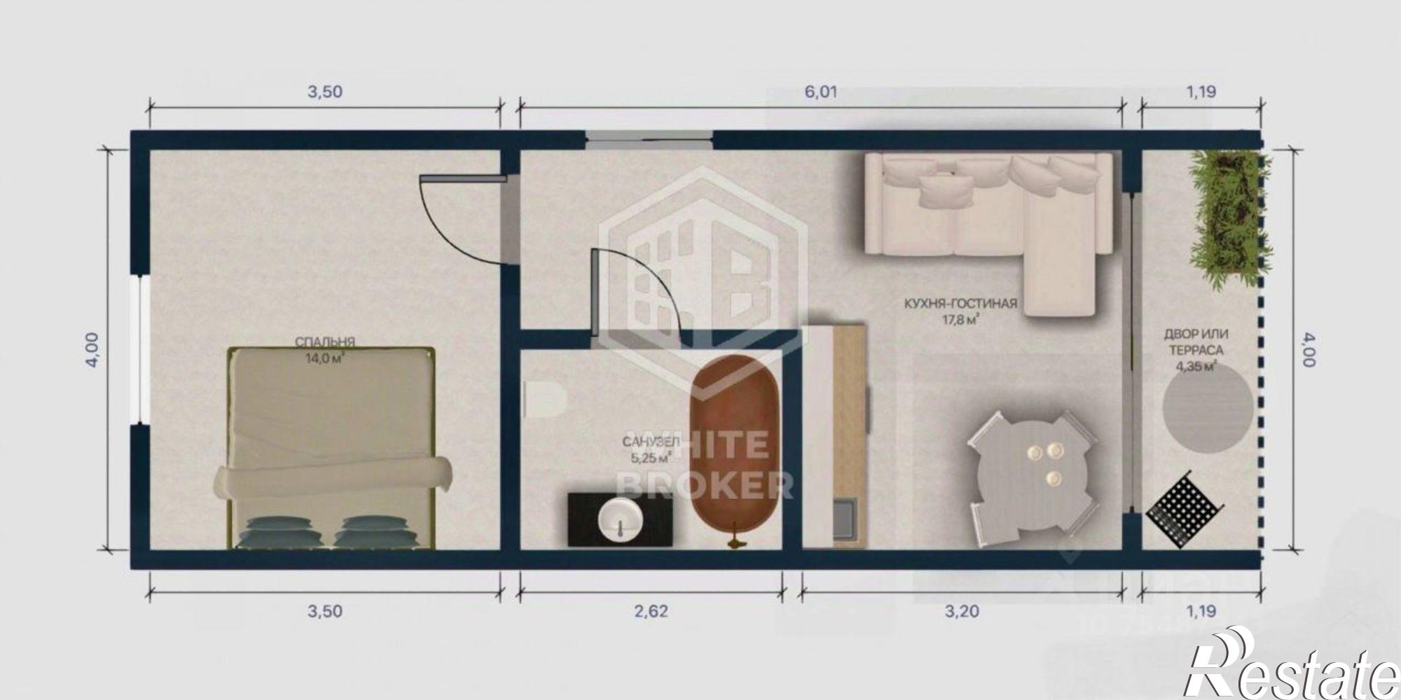 Купить квартиру за 4 700 000 рублей на Пролетарский пер, 8