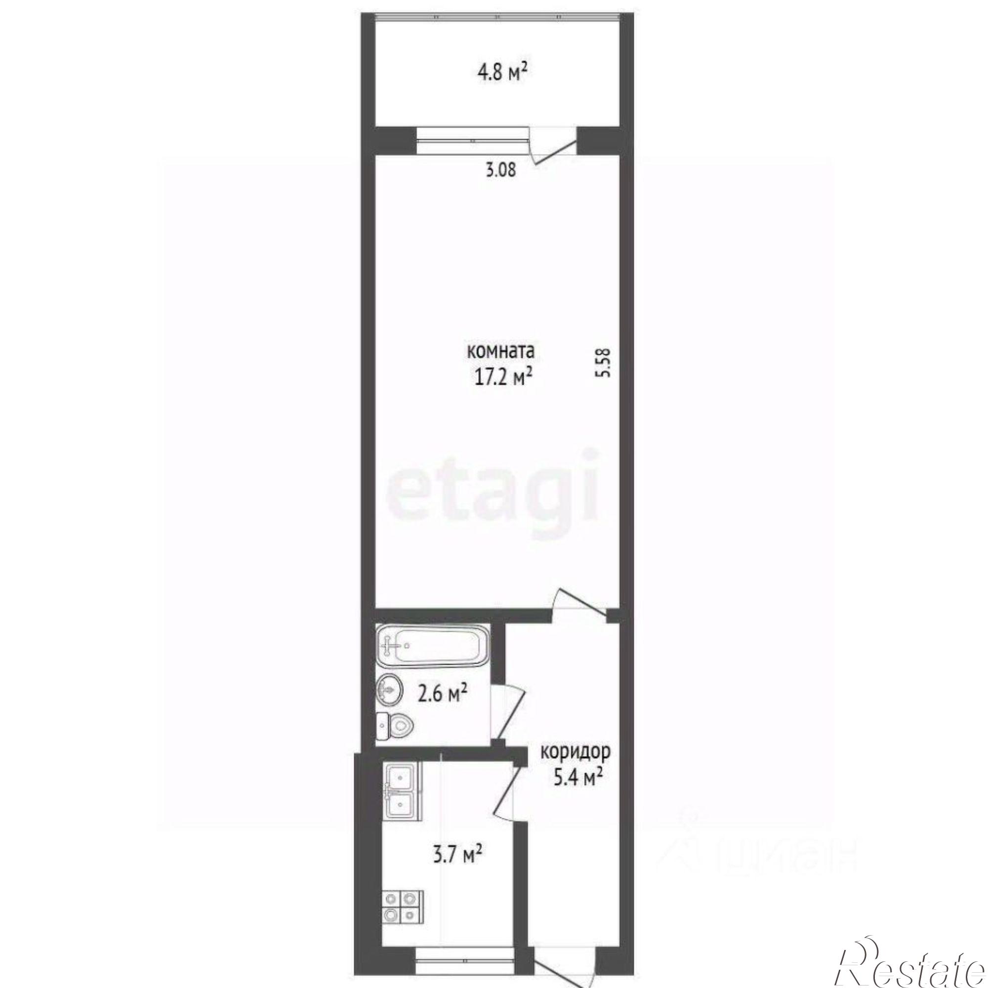 Купить квартиру за 6 900 000 рублей на ул Кривошты, 10