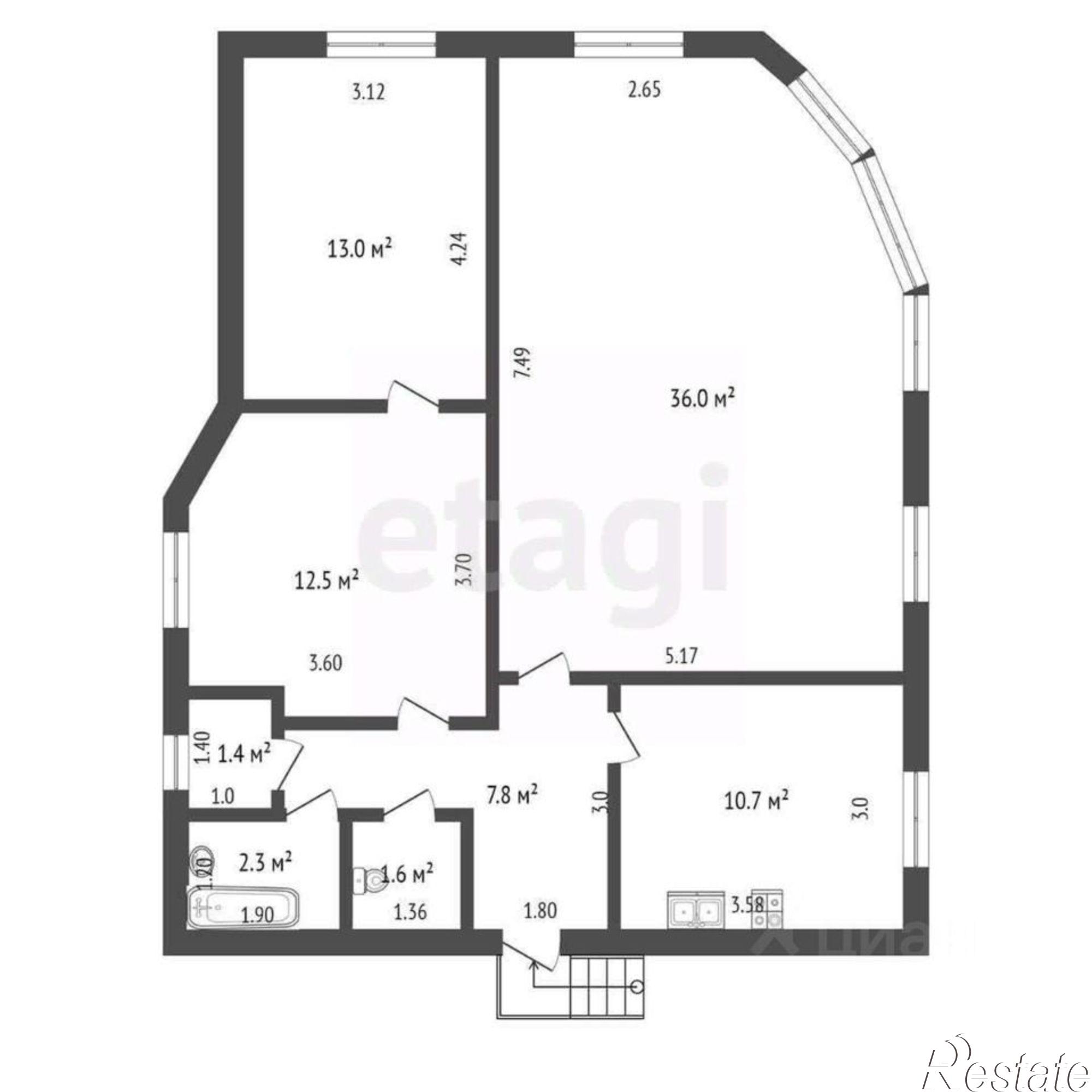 Купить квартиру за 10 300 000 рублей на ул Тимирязева, 14