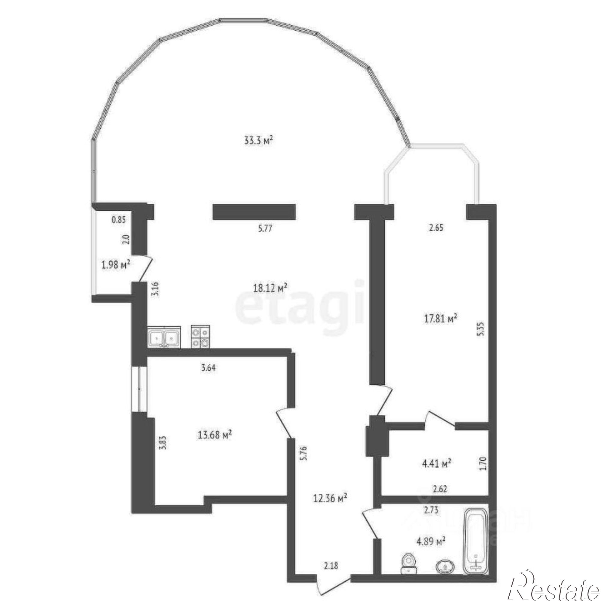 Купить квартиру за 26 000 000 рублей на улица Щорса, 8Ж