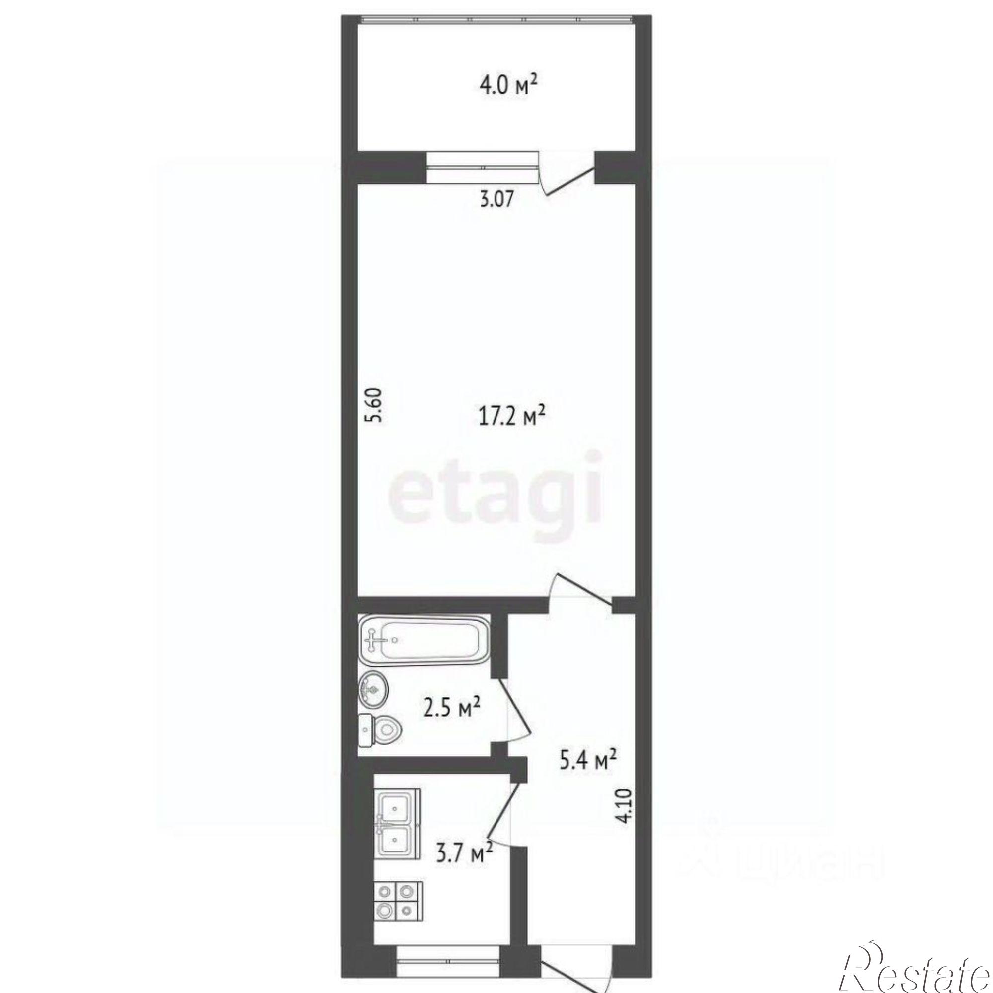 Купить квартиру за 6 700 000 рублей на ул Григорьева, 46