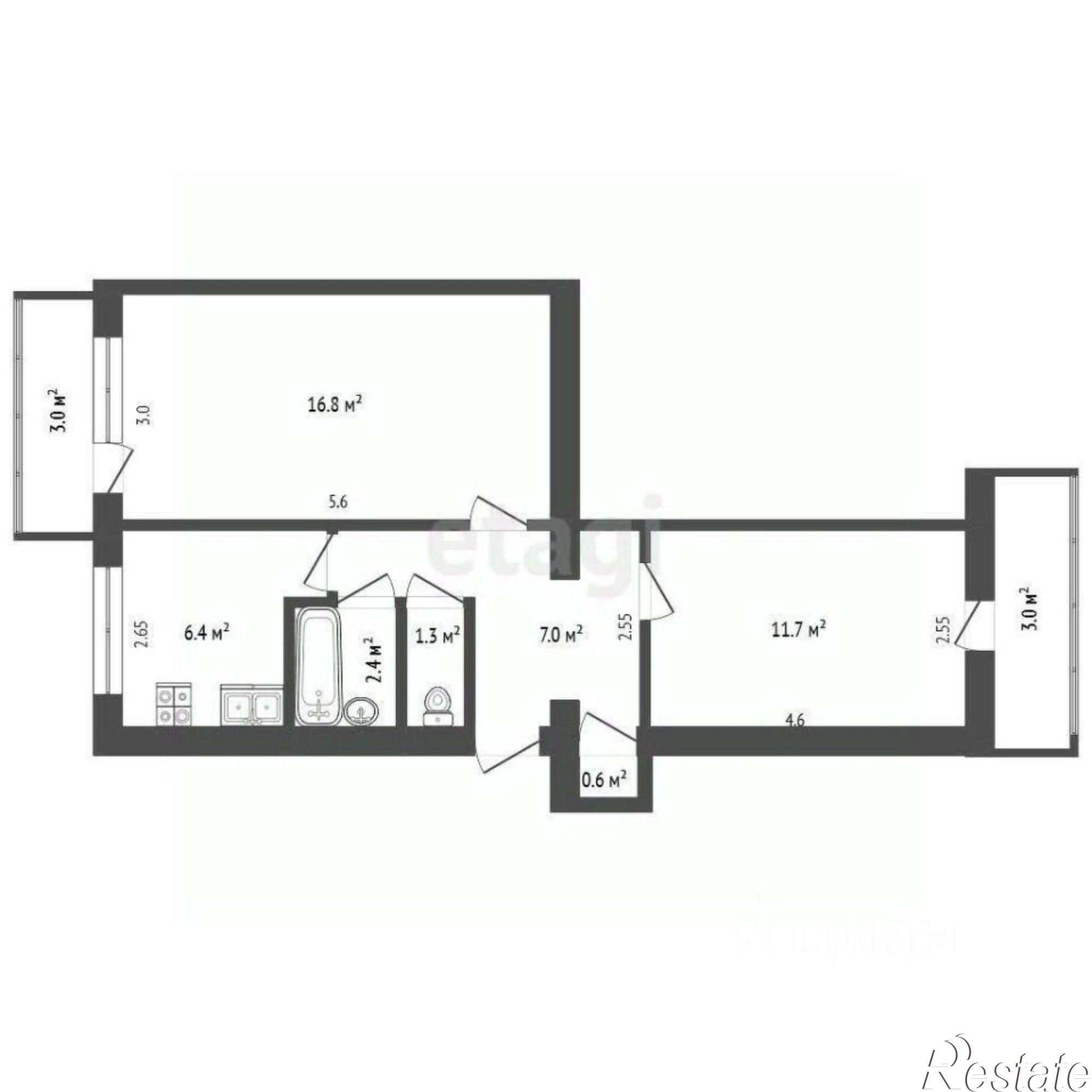 Купить квартиру за 8 700 000 рублей на ул Маратовская, 57