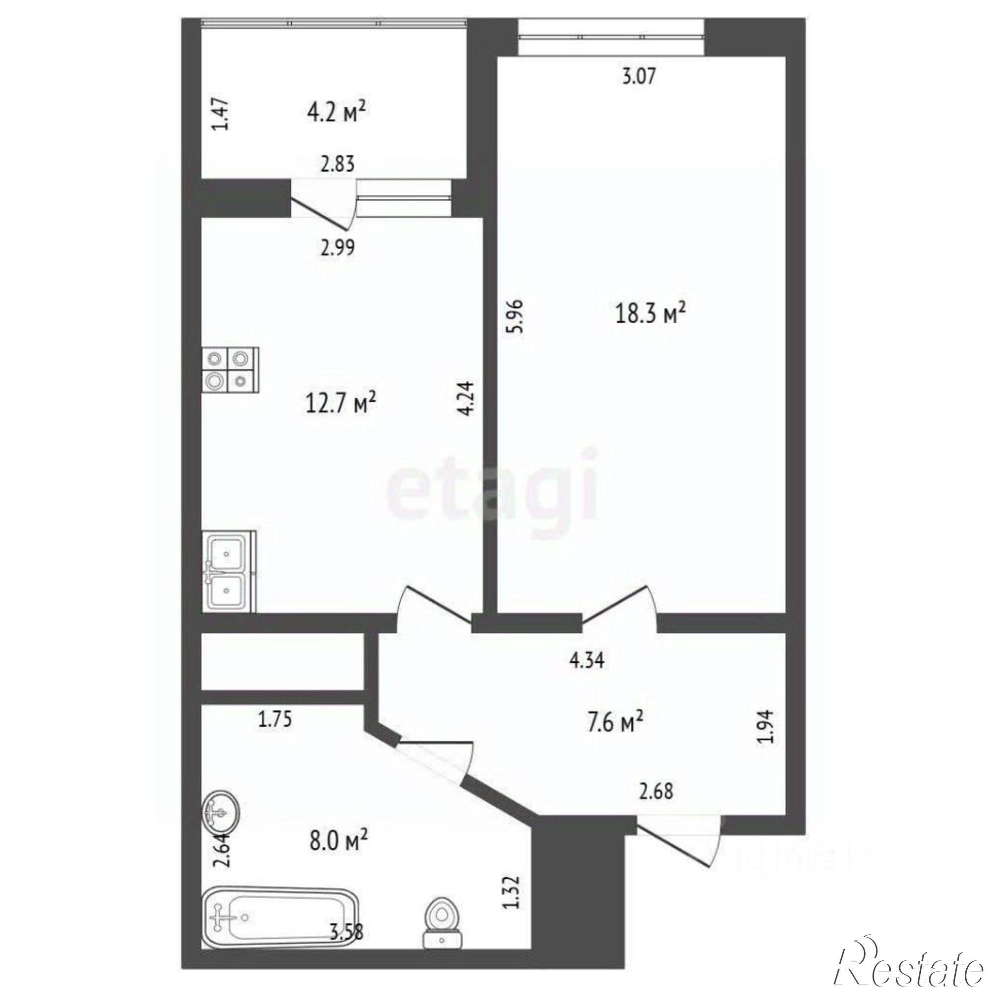 Купить квартиру за 11 000 000 рублей на улица Крупской, 52