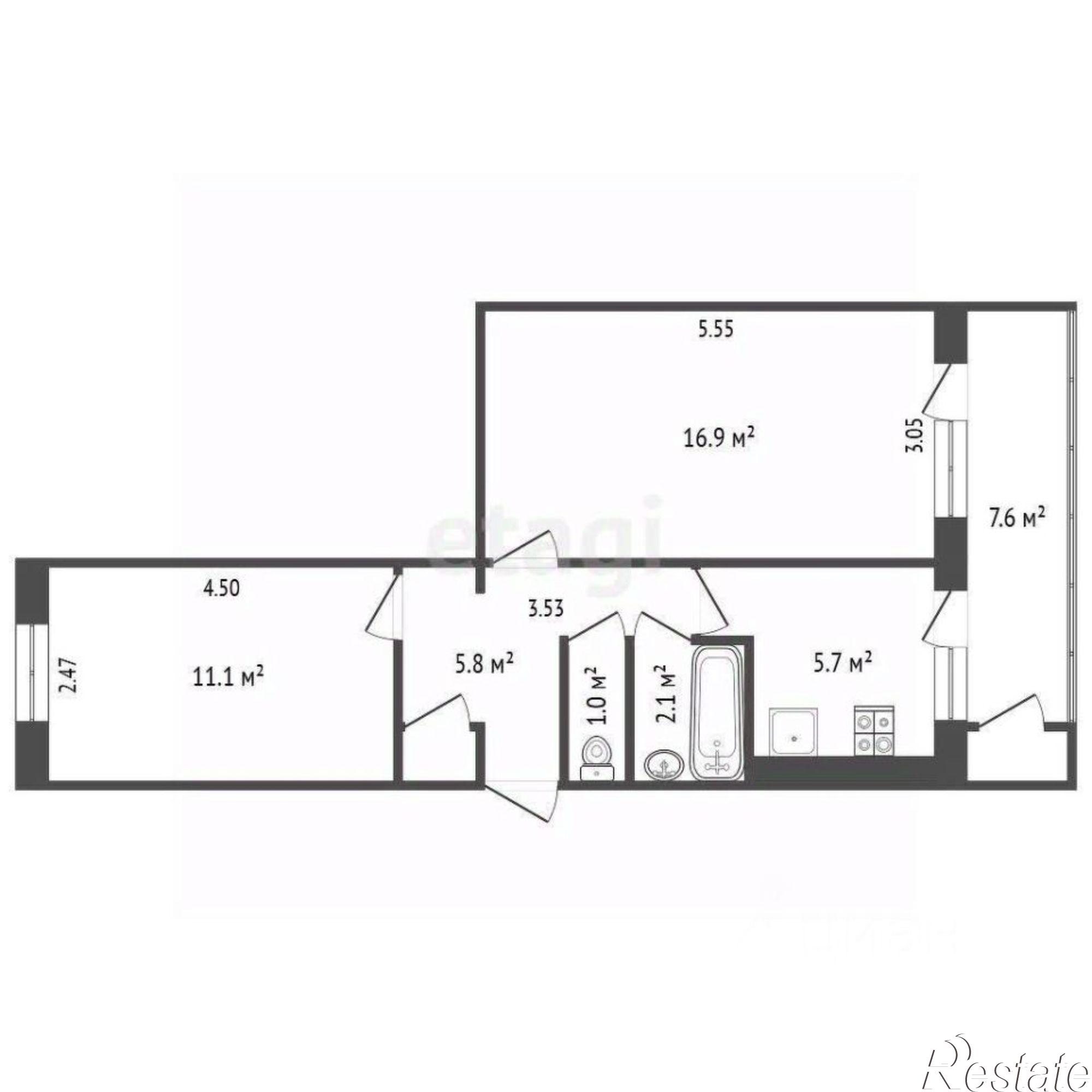 Купить квартиру за 8 200 000 рублей на ул Ганского Алексея, 59