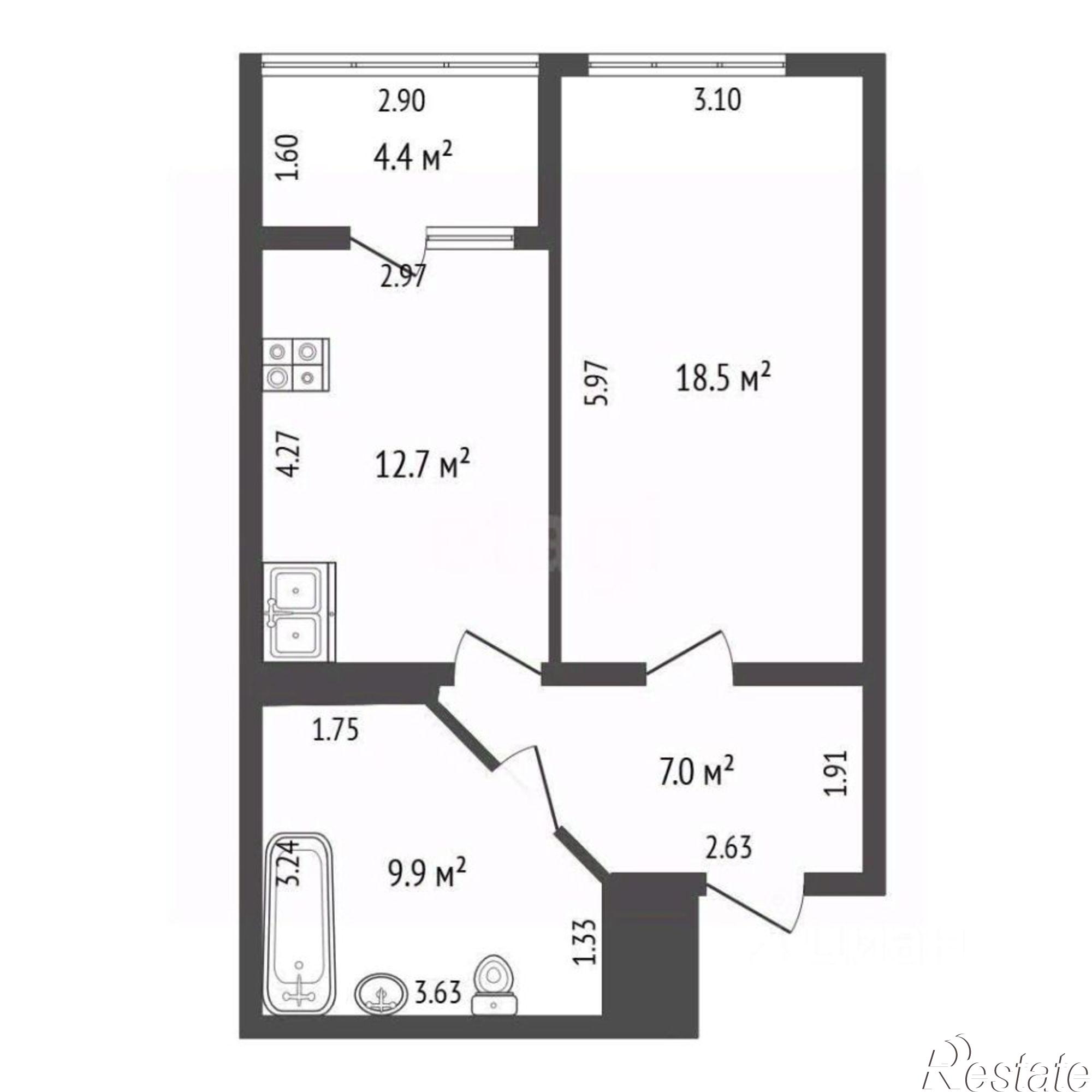 Купить квартиру за 10 800 000 рублей на ул Крупской, 50 2
