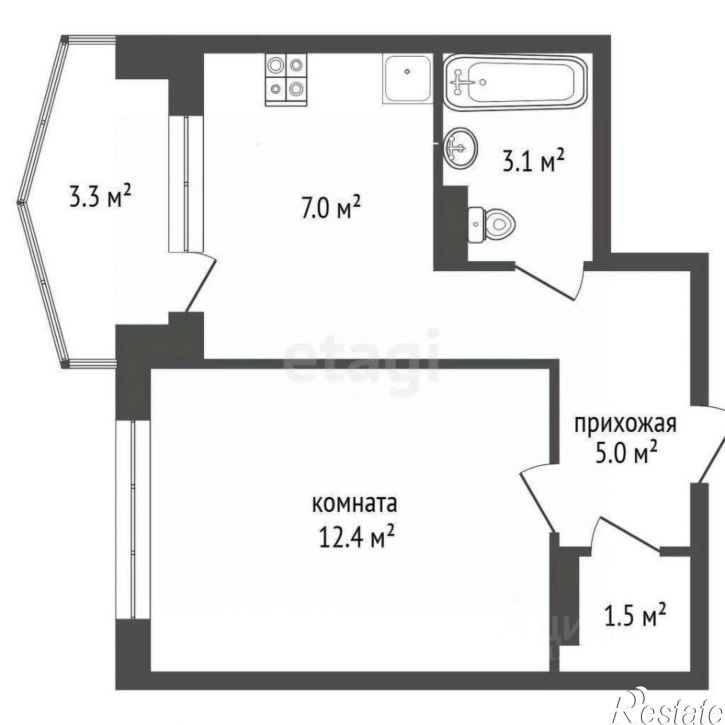 1-комн квартира Изобильная улица, 24,  д. 24