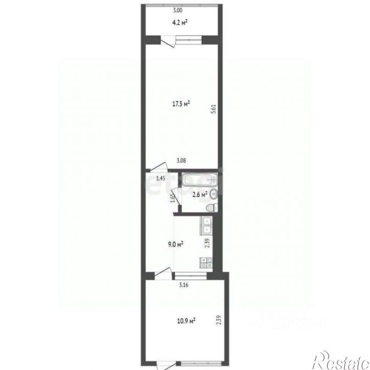 1-комн квартира ул Маратовская, 53,  д. 53