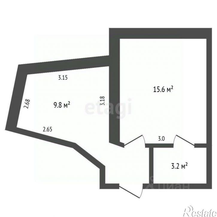 1-комн квартира ул Горького, 32,  д. 32