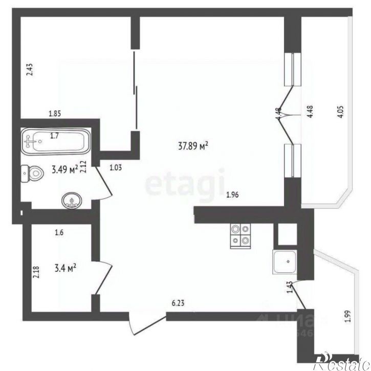 2-комн квартира ул Войкова, 16,  д. 16