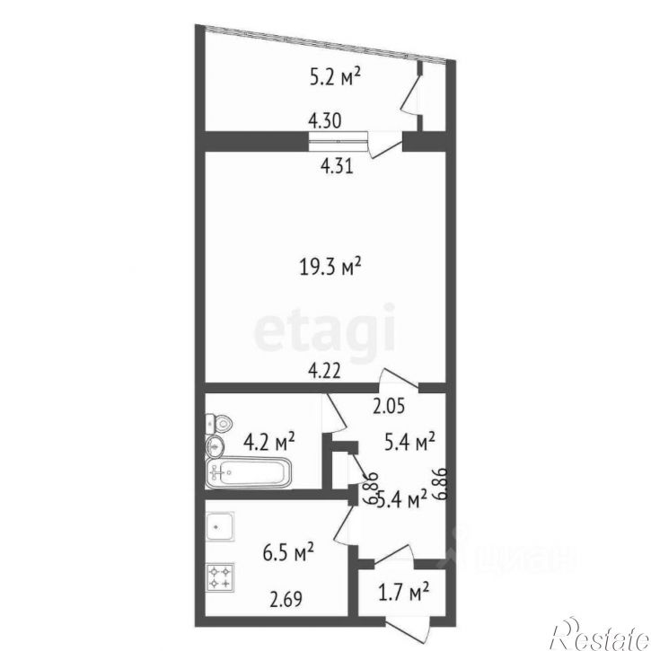 1-комн квартира ул Суворовская, 17,  д. 17