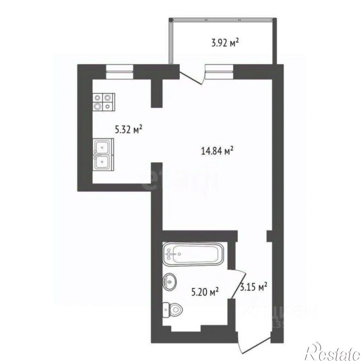 1-комн квартира Бакунинский проезд, 13,  д. 13