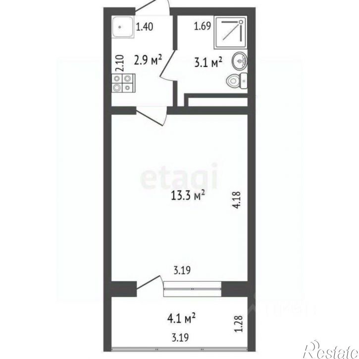 1-комн квартира городской округ Ялта