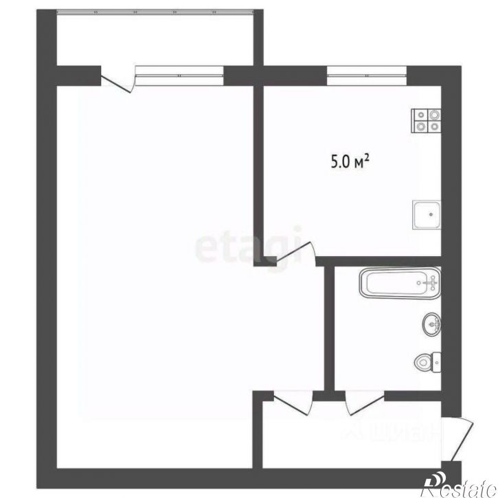 1-комн квартира ул Блюхера, 40,  д. 40