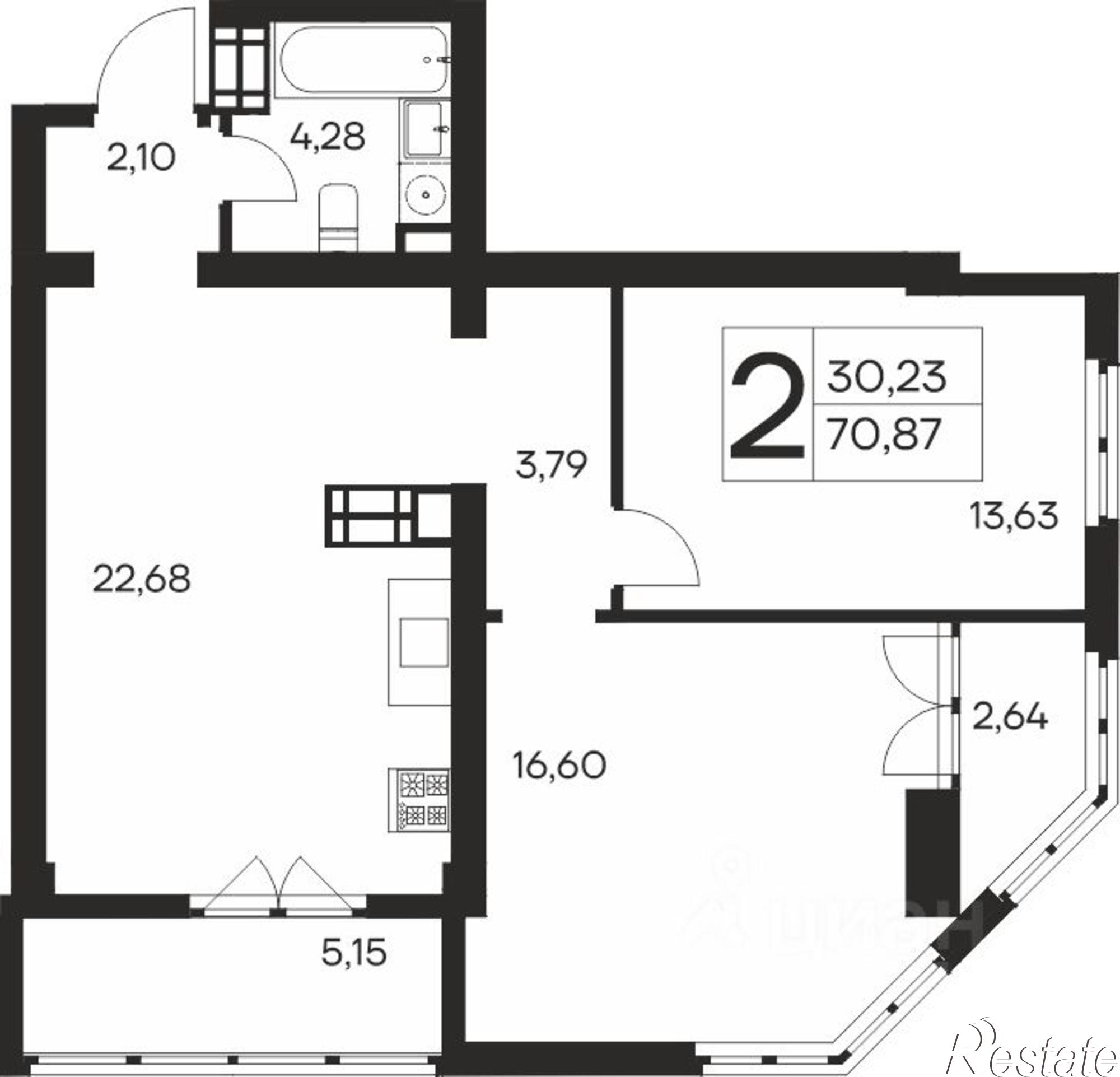 Купить квартиру за 19 167 900 рублей на улица Кирова, 155А к2