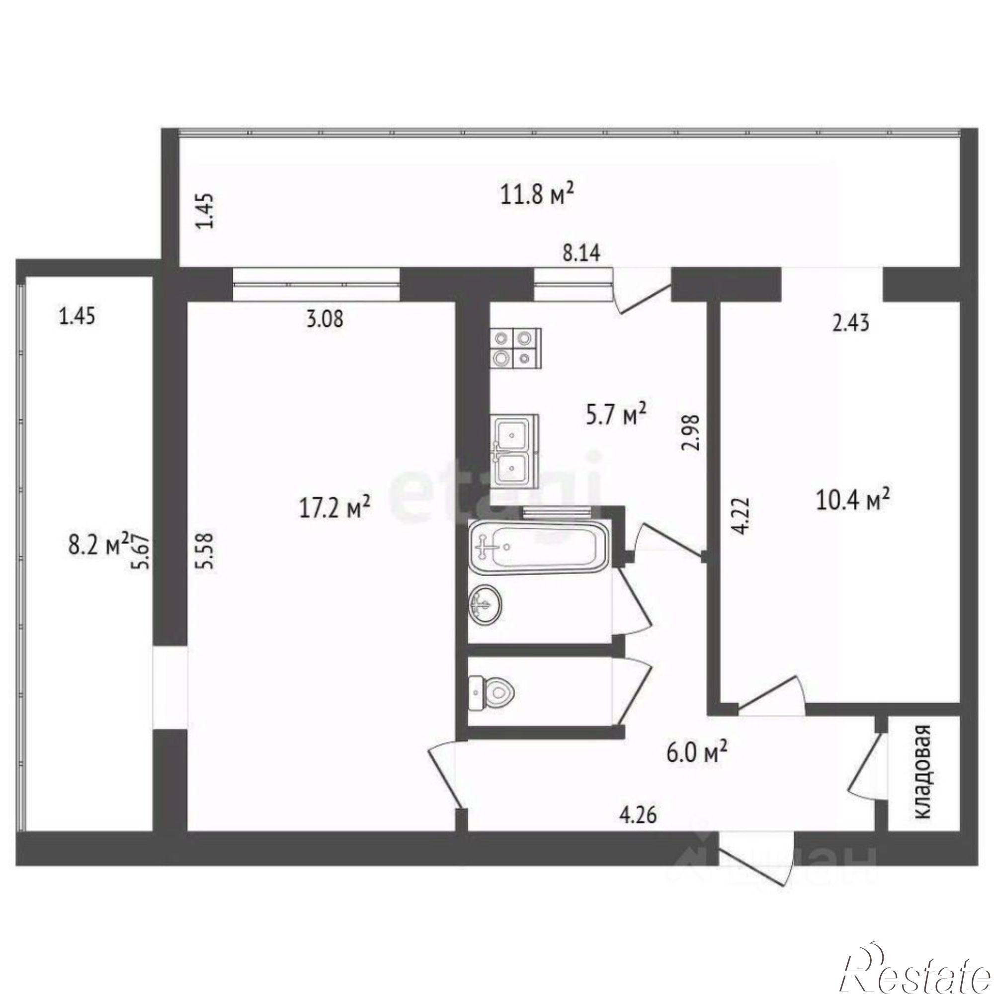 Купить квартиру за 8 750 000 рублей на ул Свердлова, 81