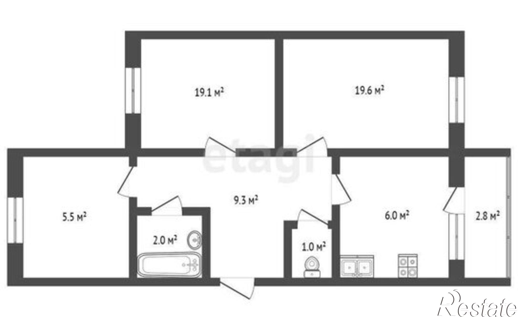 Купить квартиру за 10 300 000 рублей на ул Суворовская, 14