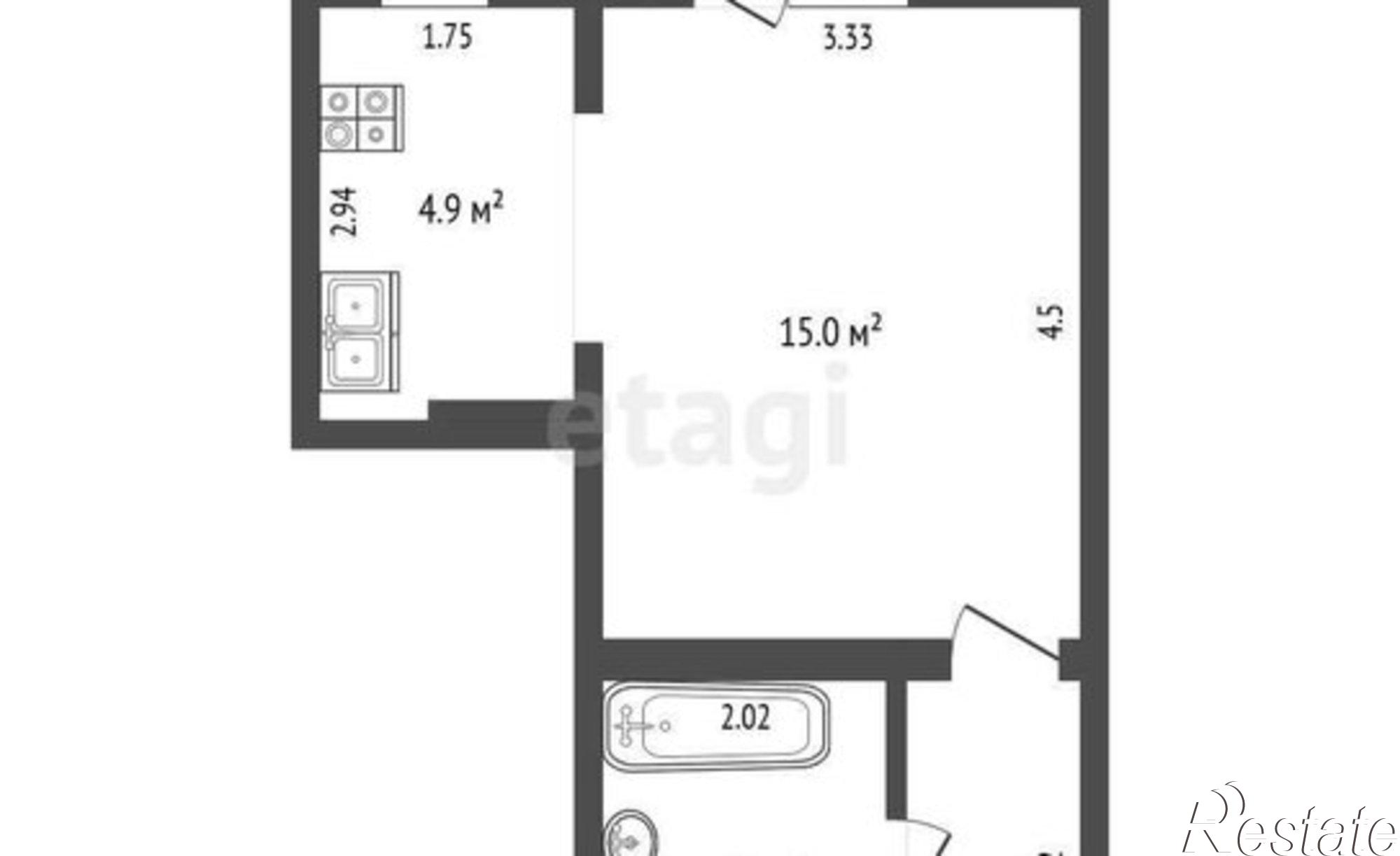 Купить квартиру за 9 900 000 рублей на Бакунинский проезд, 11