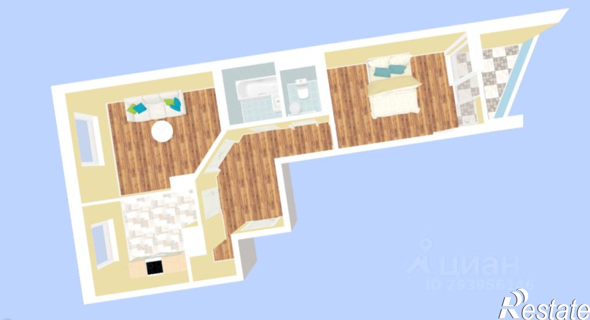 Купить квартиру за 14 652 000 рублей на ул 40 лет Октября, 21