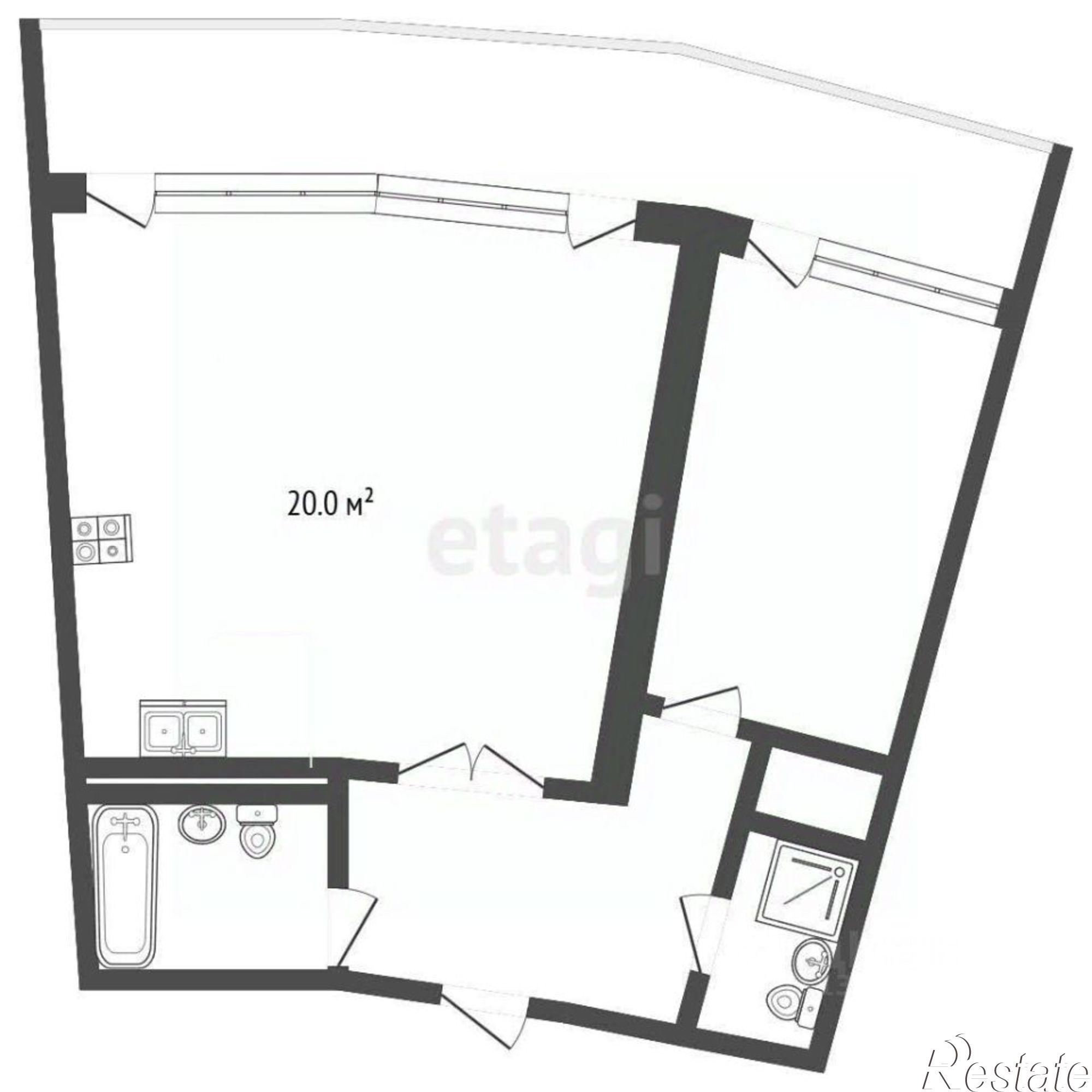 Купить квартиру за 21 450 000 рублей на Виноградная улица, 101