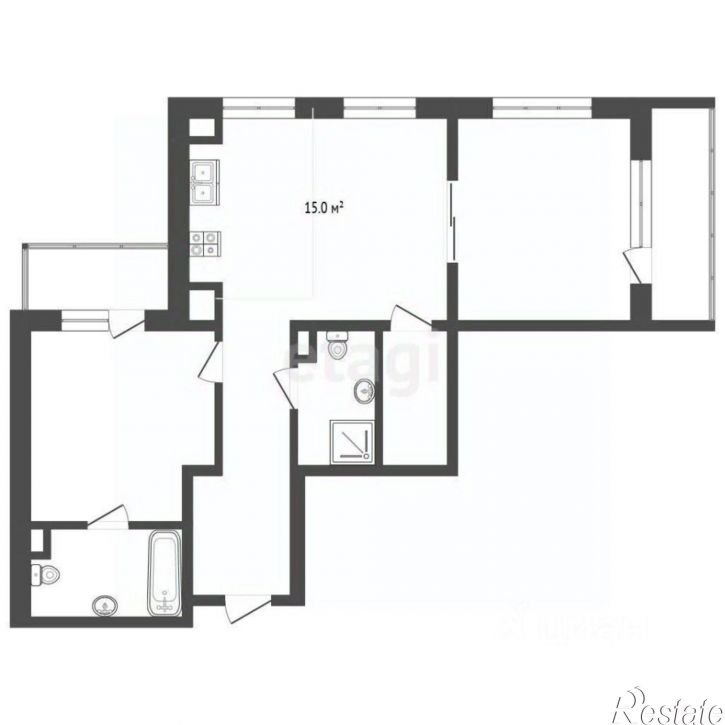 2-комн квартира в новом доме ул Халтурина, 36а,  д. 36а