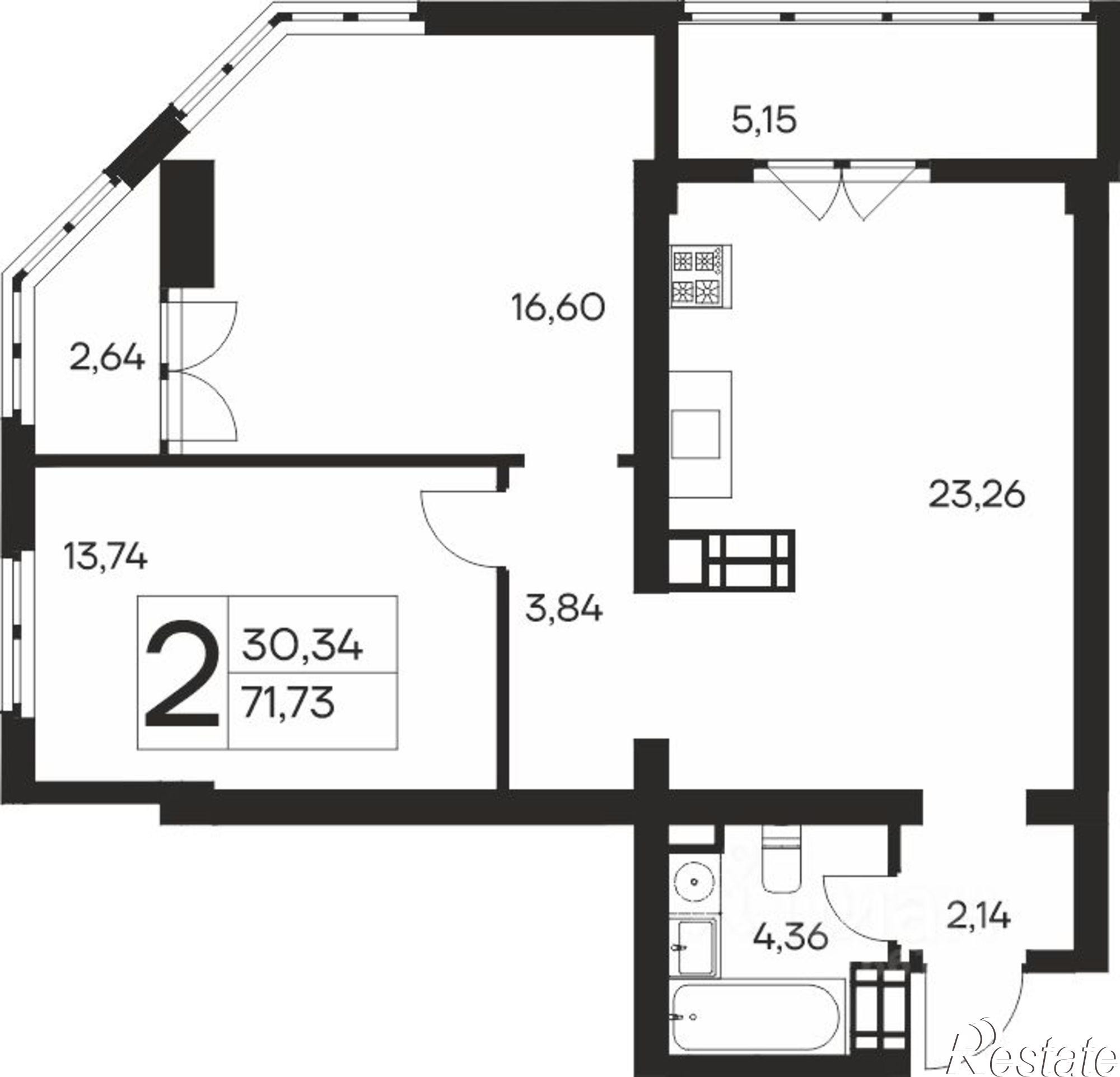 Купить квартиру за 17 958 700 рублей на улица Кирова, 155А к2
