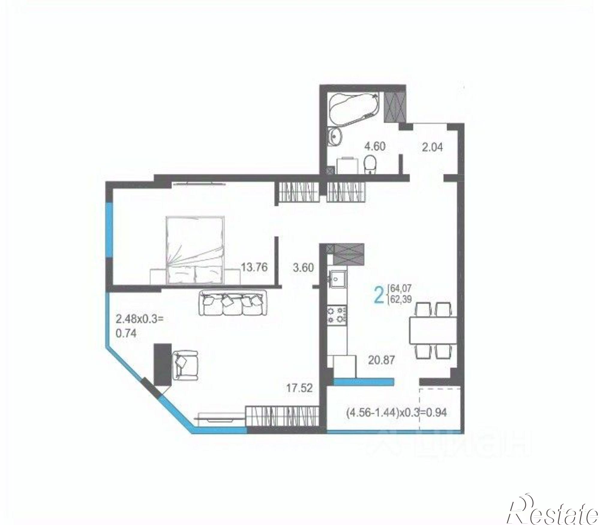 Купить квартиру за 11 321 700 рублей на ул Красных Партизан, 24