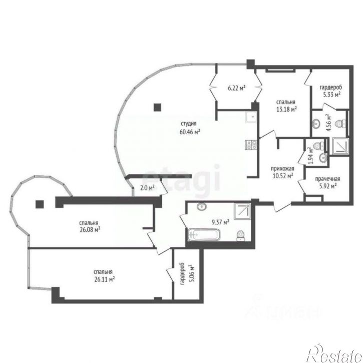 4-комн квартира улица Щорса, 8Ж,  д. 8Ж