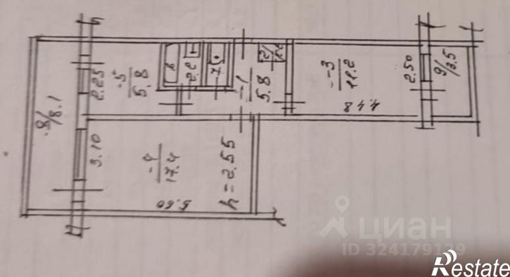 2-комн квартира улица Горького, 23,  д. 23