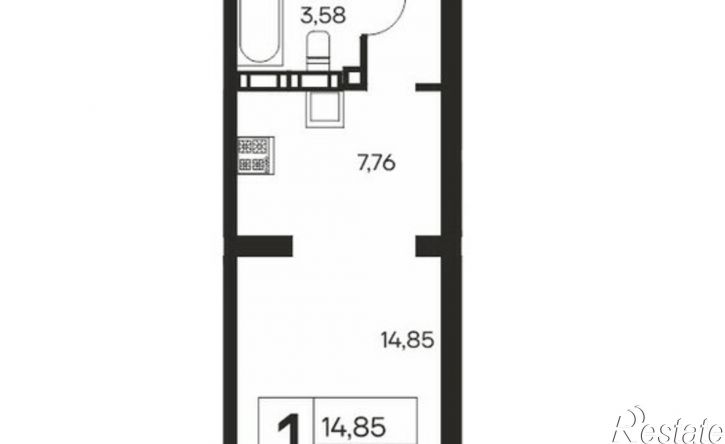 1-комн квартира в новом доме ул Кирова, 138,  д. 138