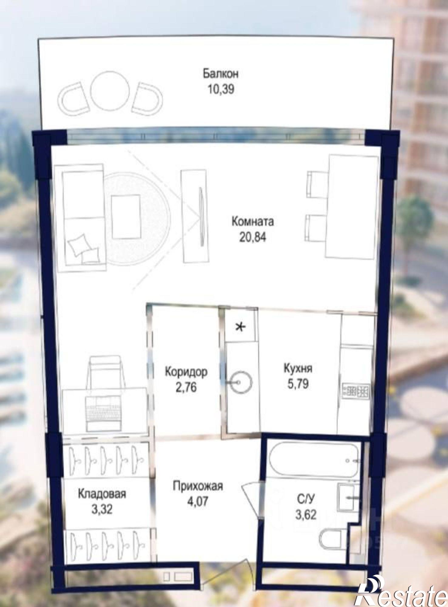 Купить квартиру за 20 539 700 рублей на ул Таврическая, 12А