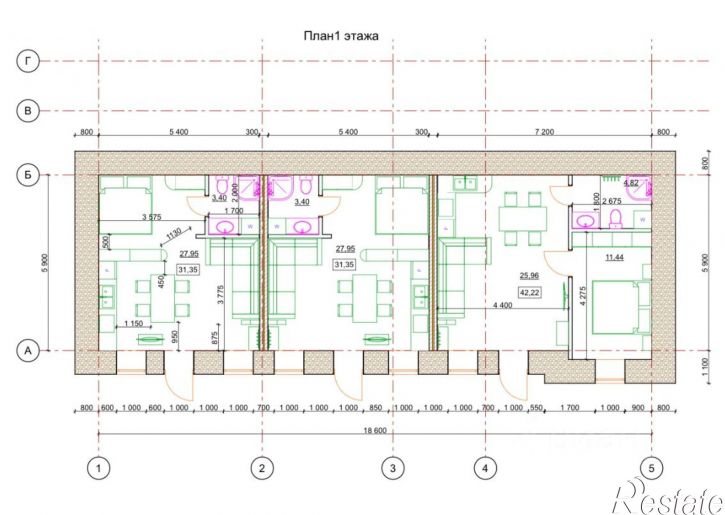 1-комн квартира улица Кирова, 71,  д. 71