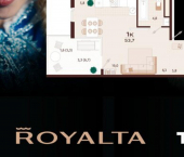 1-комн, 53 кв м, этаж 8/9 ул Спендиарова, 5