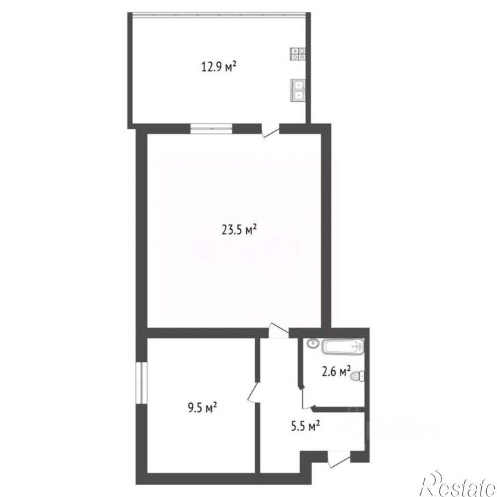 2-комн квартира ул Калинина, 13,  д. 13