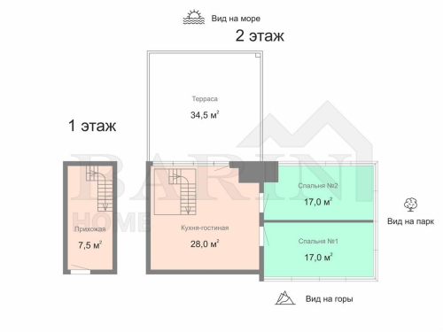 Продажа 2-комн квартиры ул Загородная, д. 17 к Д