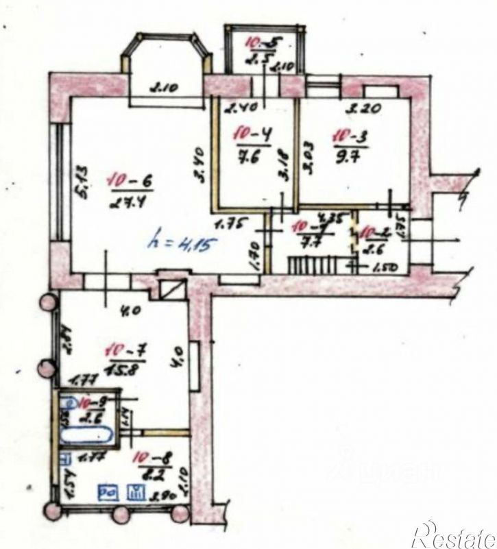4-комн квартира ул Боткинская, 4,  д. 4