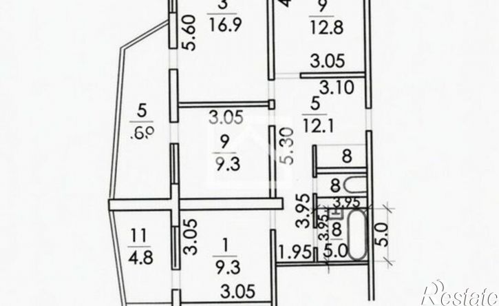 3-комн квартира ул Кривошты, 18,  д. 18